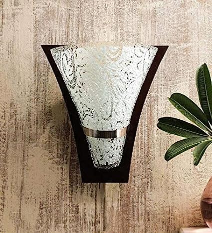 Textured Glass Triangular Wall Lamp - Nestern