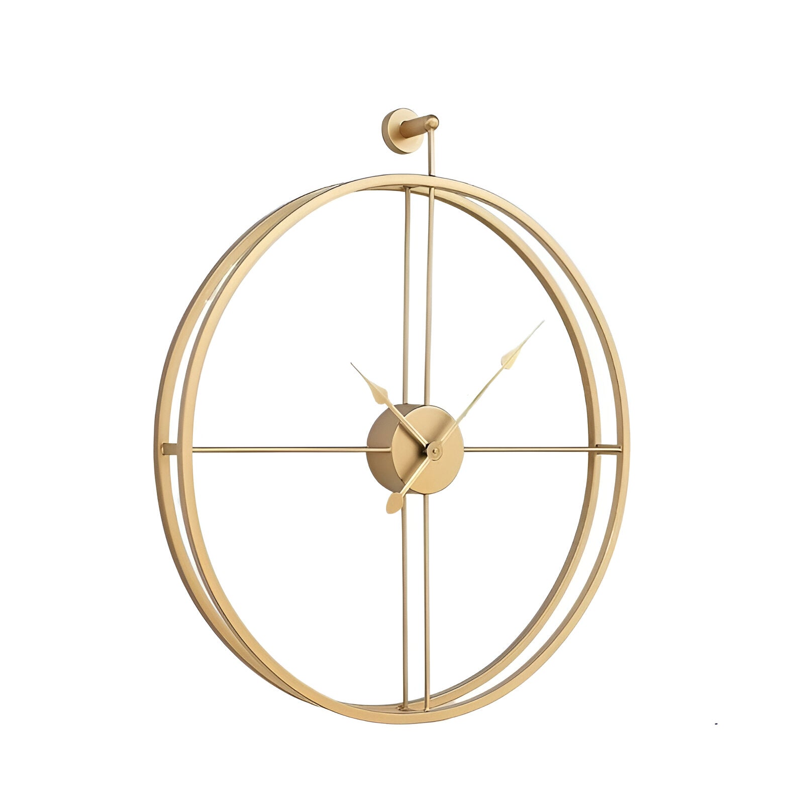 Luxury Gold Hanging Wall Clock – Modern Minimalist Design