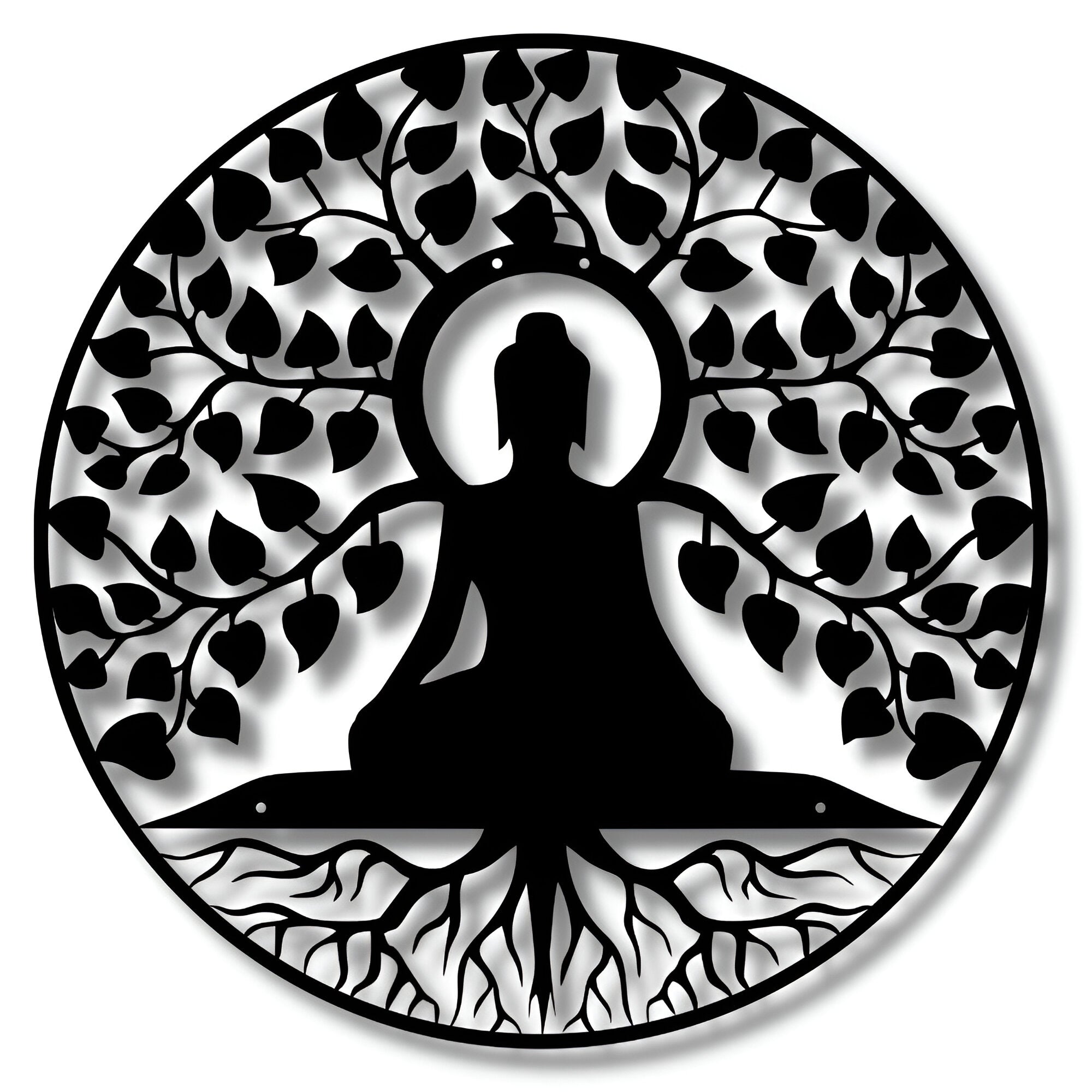 Buddha Wall Art – Sacred Bodhi Tree Metal Decor