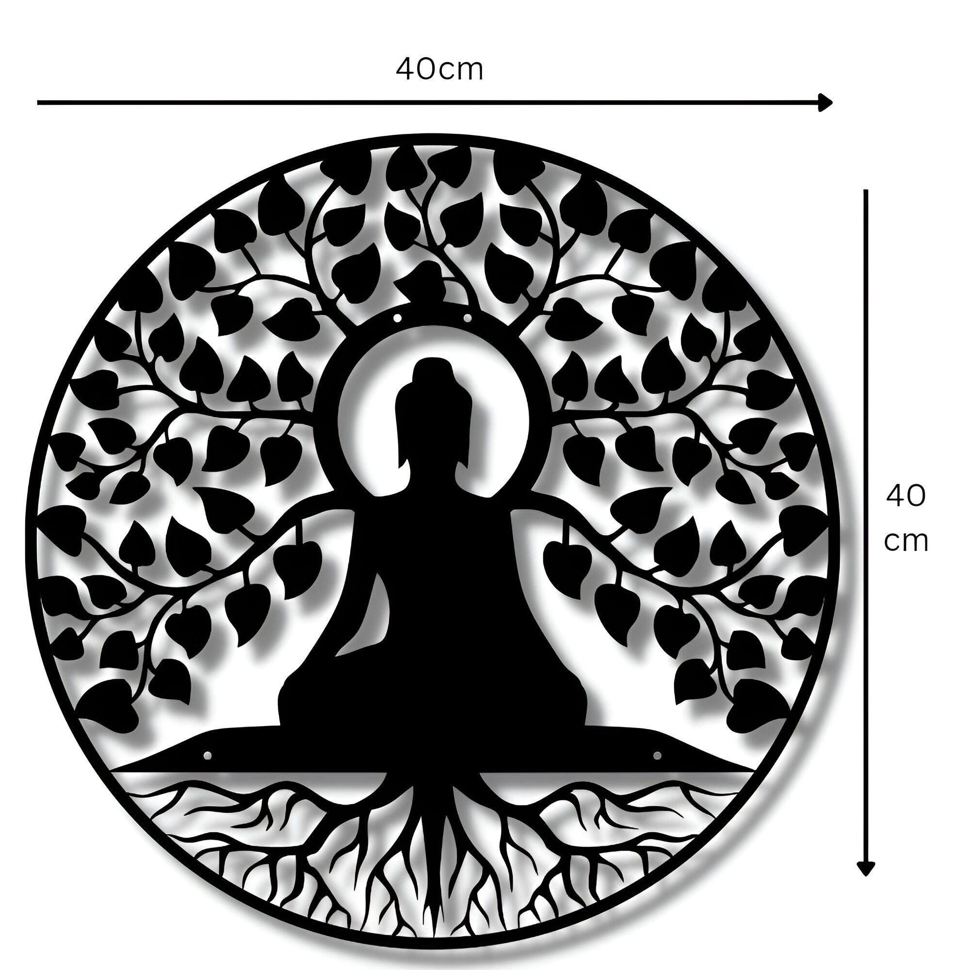 Buddha Wall Art – Sacred Bodhi Tree Metal Decor