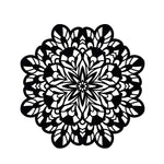 Geometric Floral Metal Wall Art – Modern Mandala Décor