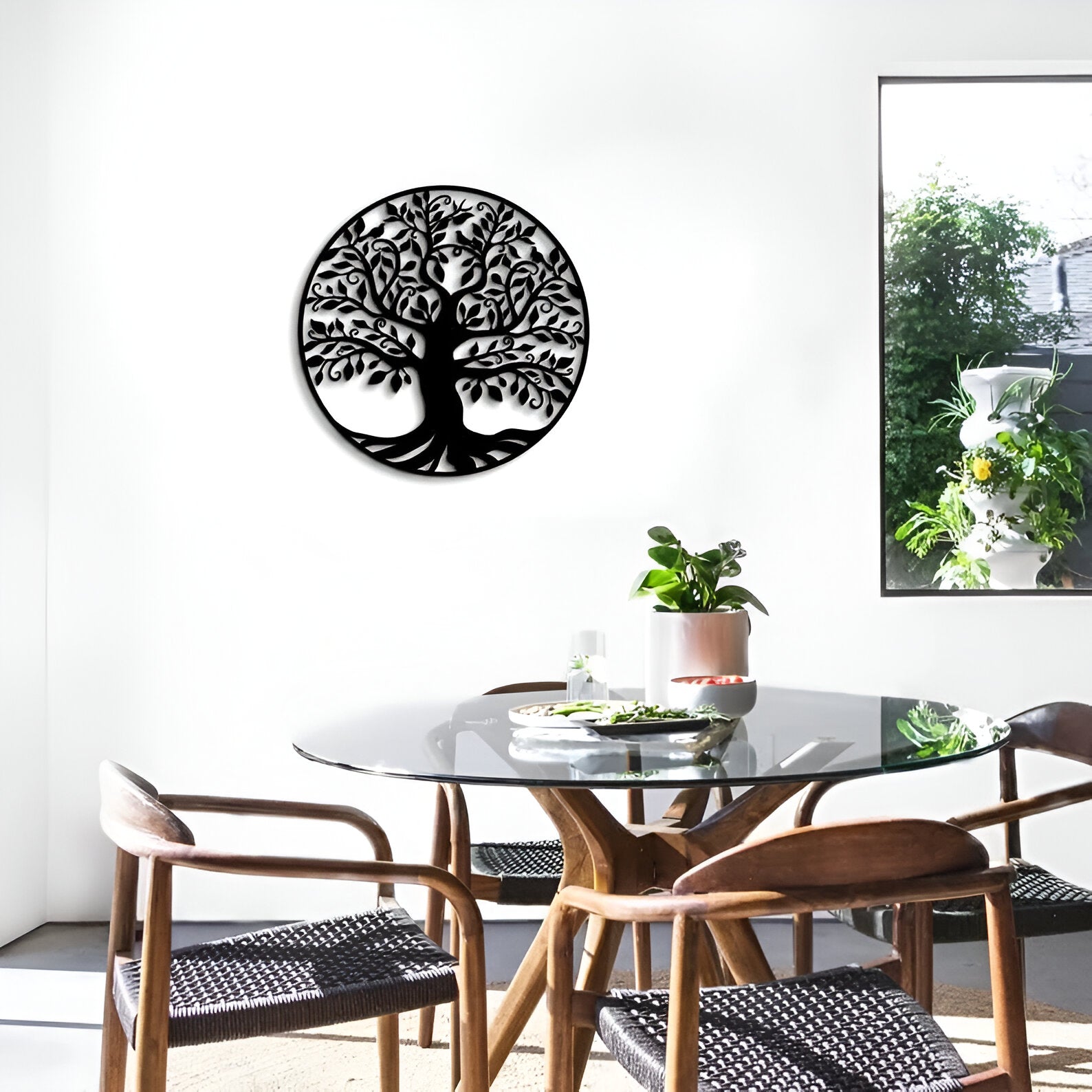 Elegant Tree of Life Metal Wall Art – Nature-Inspired Home Décor