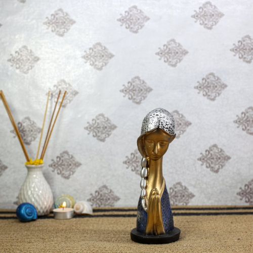 Welcome Lady Statue for Entrance Door Decoration Items for Home decor