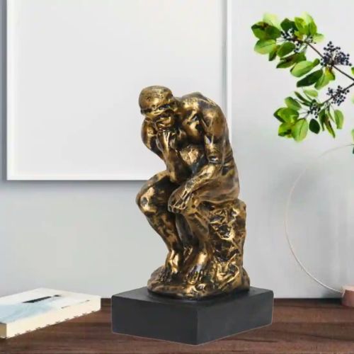 Thinking Man on Stone Showpiece for Office, Home and Living Room Decor