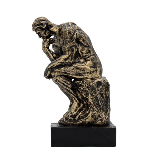 Thinking Man on Stone Showpiece for Office, Home and Living Room Decor