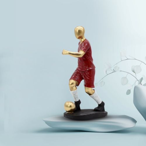 Football Player Statue Decorative Showpiece for Home, Living Room, Office Decor