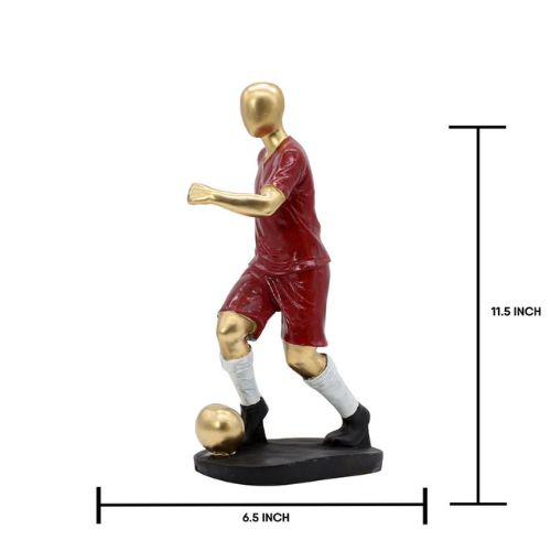 Football Player Statue Decorative Showpiece for Home, Living Room, Office Decor