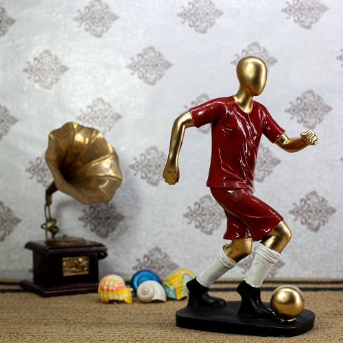 Football Player Statue Decorative Showpiece for Home, Living Room, Office Decor