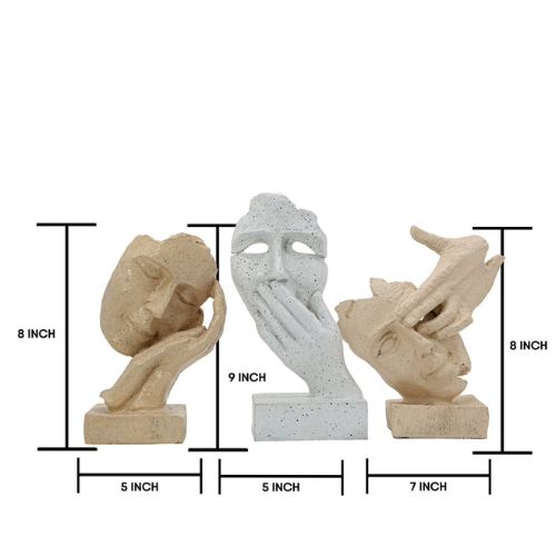 Human face with Hand on Mouth Showpiece for Home Decor