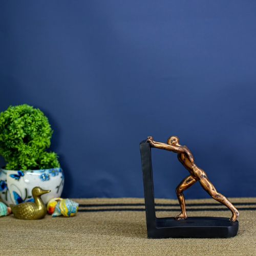 Push Man Showpiece for Home Decor Gift Items Living Room