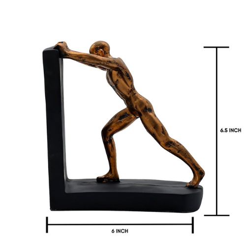 Push Man Showpiece for Home Decor Gift Items Living Room