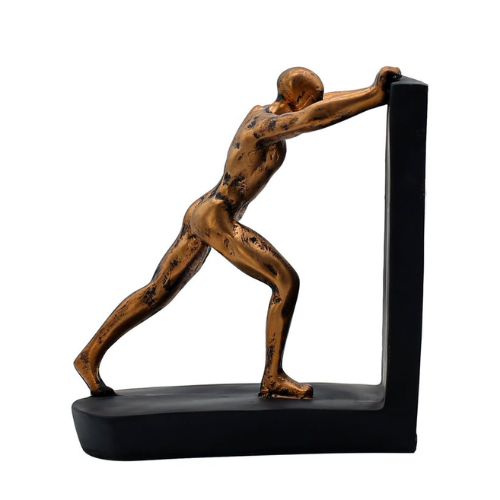 Push Man Showpiece for Home Decor Gift Items Living Room