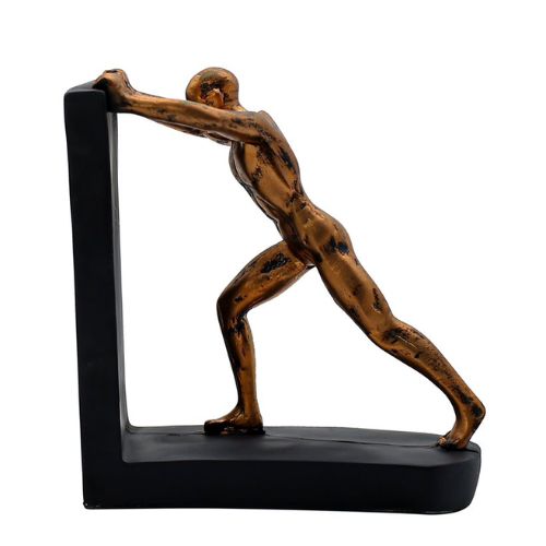 Push Man Showpiece for Home Decor Gift Items Living Room