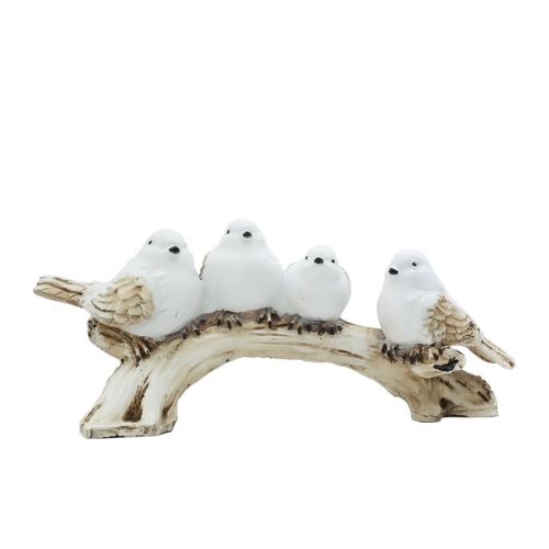 4 Birds Sitting On Tree Branch Figurine/Showpiece for Home Office Decor