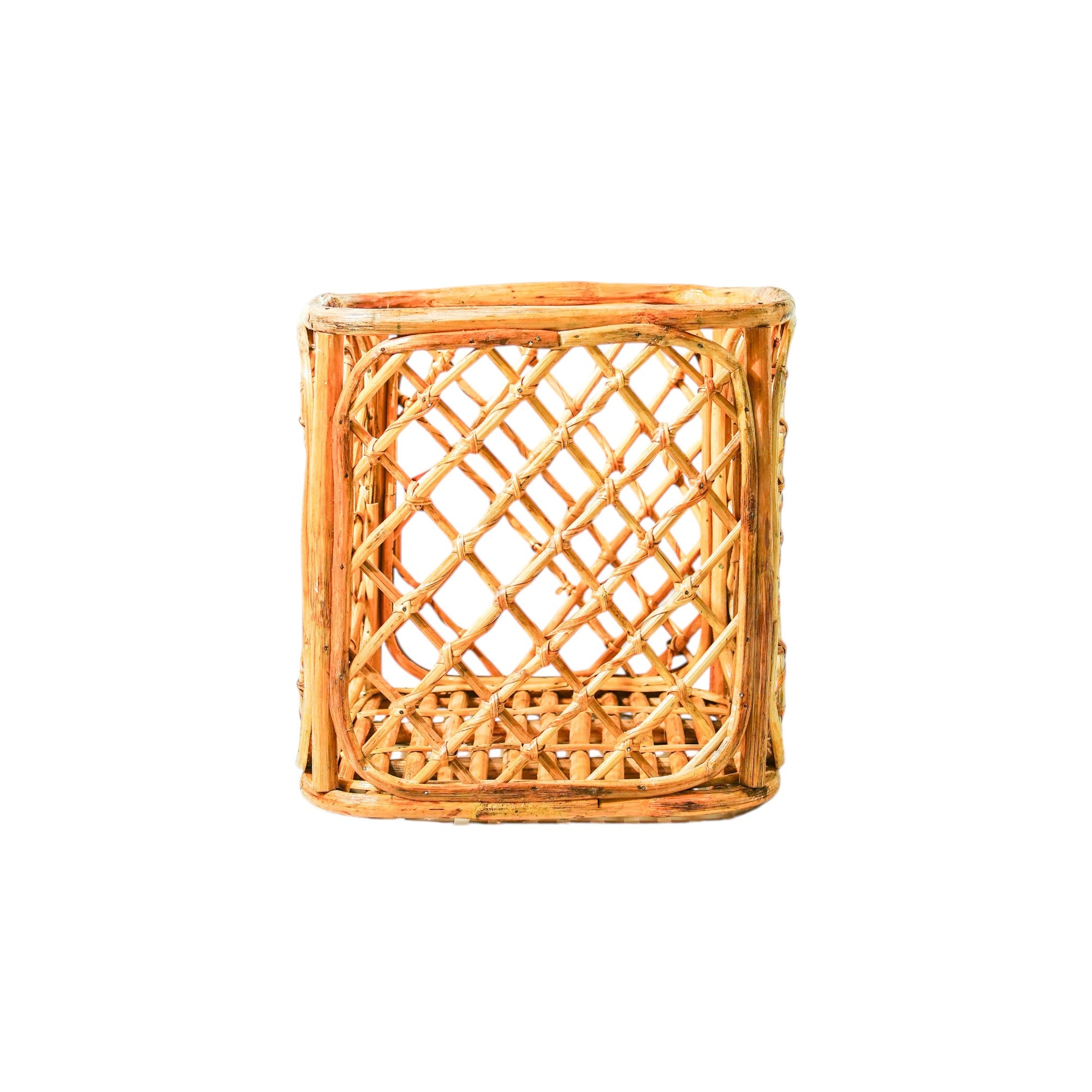 Rattan Square Planter Basket – Stylish Indoor Pot Holder