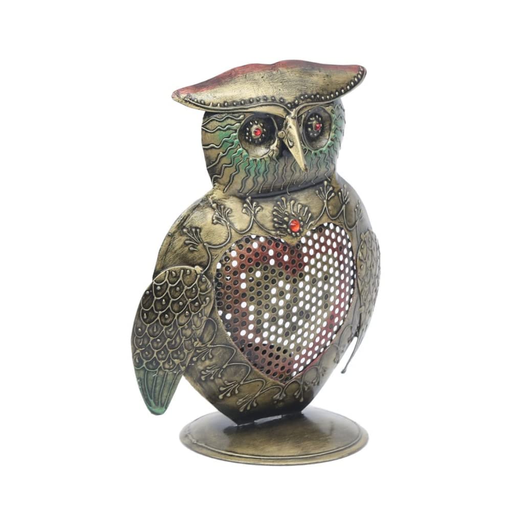 Wise Guardian: Intricate Owl Lantern - Nestern