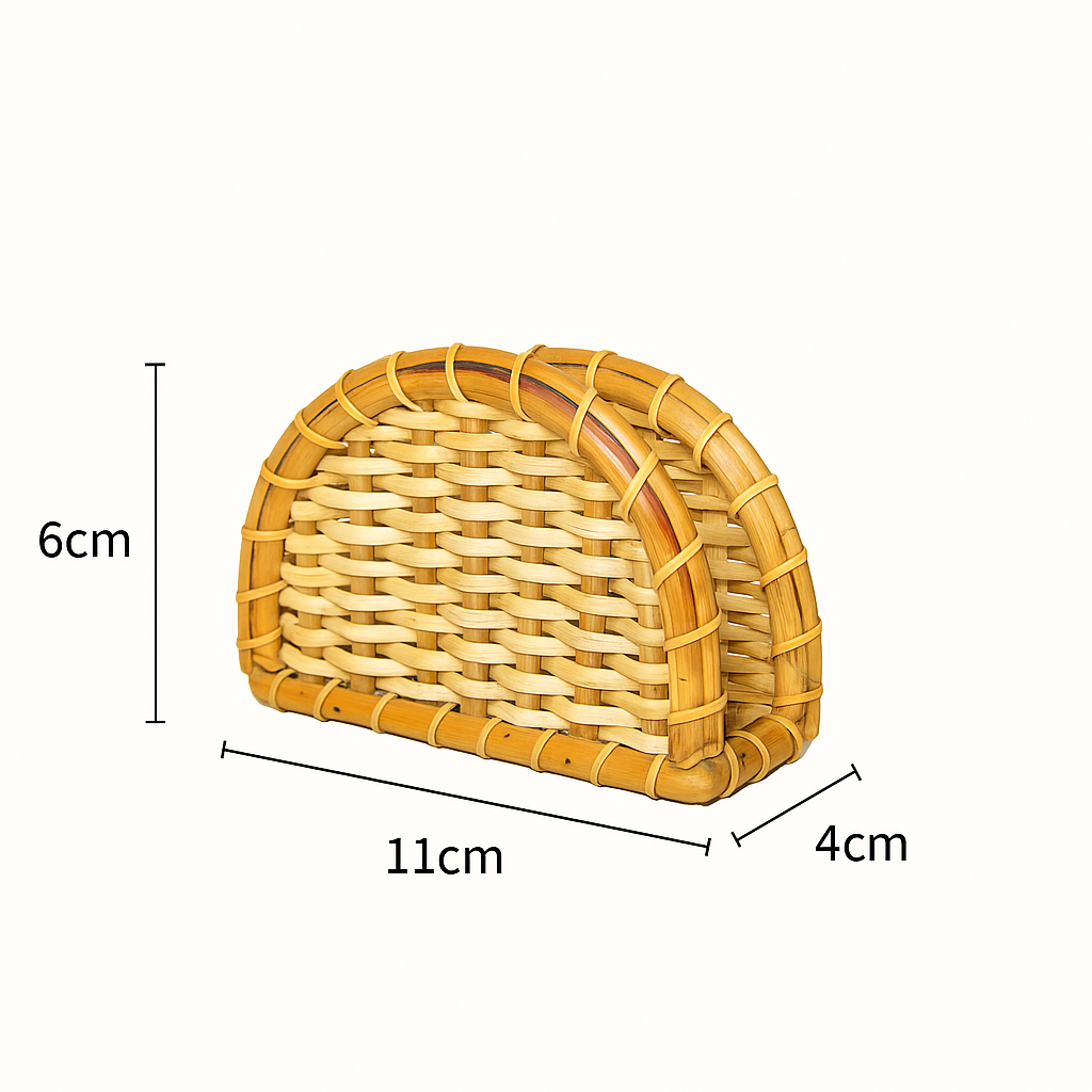 Handwoven Rattan Napkin Holder