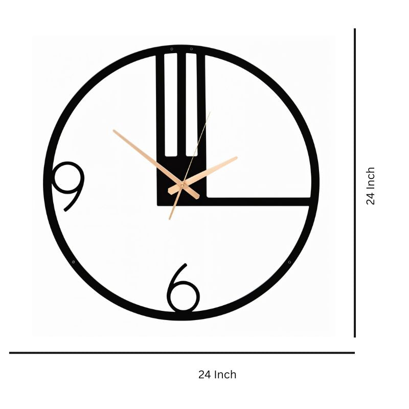 Modern Geometric Wall Clock with Minimalist Artistic Design